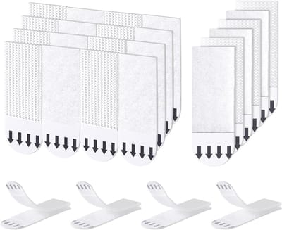 15 paar zelfklevende strips voor het ophangen van foto's, zonder boren, tot 1.2 kg, laat geen resten achter, ideaal voor wanddecoratie