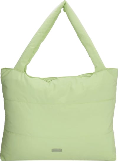 Beagles Calvia Shopper Soft Puffer Schoudertas Trendy Ruim en Licht - Tote Bag - Dames Tas - Lichtgroen