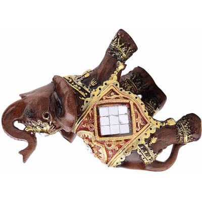 Gelukkige Feng Shui Houtnerf Olifant Standbeeld Sculptuur Rijkdom Beeldje Cadeau Huisdecoratie S black