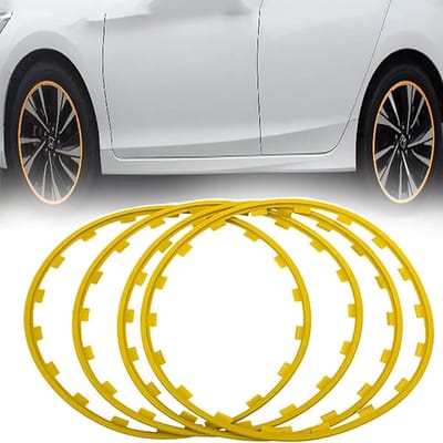 Velgbescherming Set - Velgrandring Wieldecoratie - Wielen Beschermen - Decoratieve Functionaliteit - 16 Inch - A