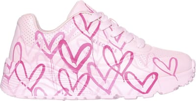 Skechers Uno Lite - Spread The Joy Meisjes Sneakers - Roze/Multicolour