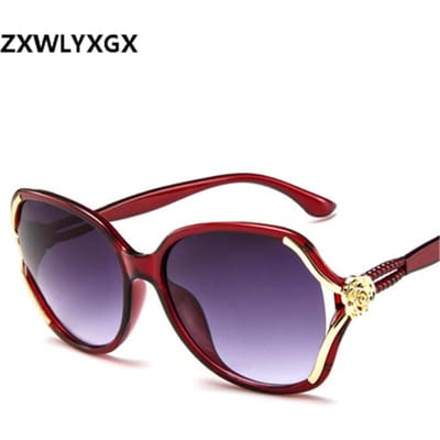 Bloem Zonnebril Vrouwen Verloop Klassiek Vintage Dames Oversized Zonnebril UV400 Bril Oculos Feminino C6