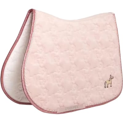 Kentucky Horsewear - Zadeldoek eenhoorn glitter jumping licht roos