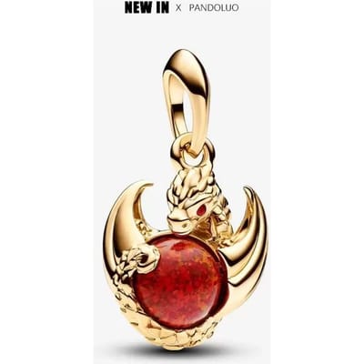 Drakenbedel Nieuw in Game of Thrones Ring Oorbellen Ketting Bedel Kralen Past Armband Zilver Vrouwen Hanger Sieraden beige