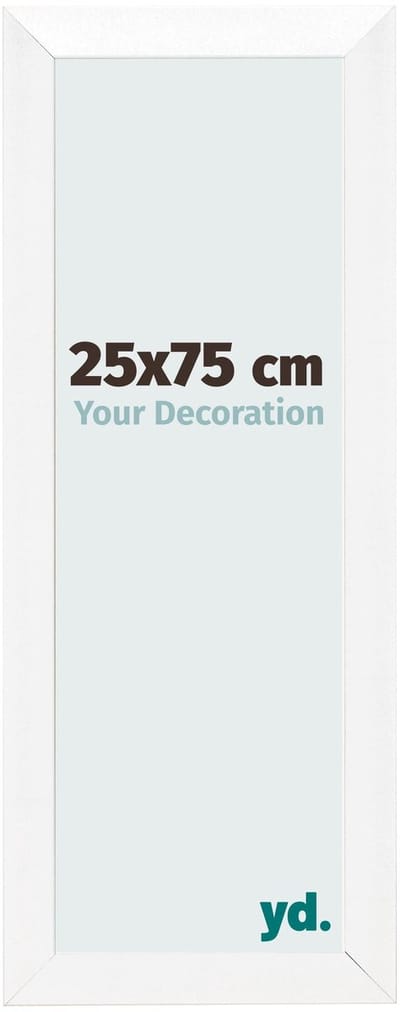 Your Decoration - Fotolijst 25x75 cm - MDF - Wit Hoogglans - Pisa