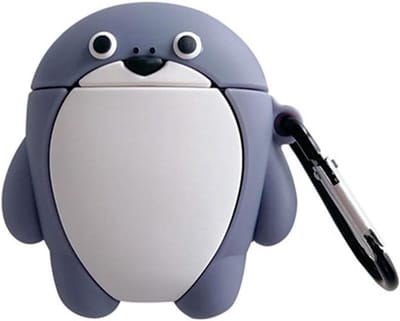 Leuke Schildpad Hoes voor AirPods 1 & 2 - Schokbestendige Siliconen Oplaadbare Cover