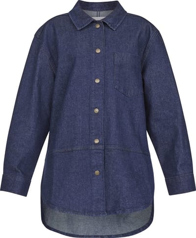 SISTERS POINT Ovea-sh Dames Blouse - Unwashed blue - Maat M