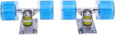 Skateboard onderdelen - Cruiser trucks wielen - Soepel cruisen - Verlichte kern - 3.2 inch trucks - Blauw