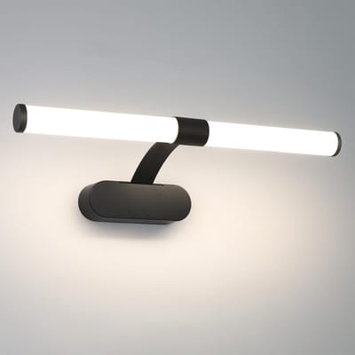 Glitzerlife - Wandspot Wandlamp - 8W LED IP44 Waterdicht - Flimmervrij Oogbescherming - Kunststof Chroom Wit - Ø40cm