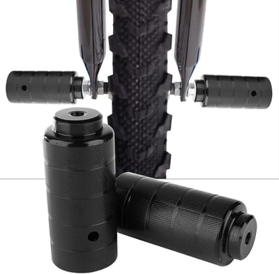 Fiets Stuntpegs - Voetsteunen Pedaal - Fietstrics Uitvoeren - Antislip Groeven - 11 x 5 x 5 cm - Zwart