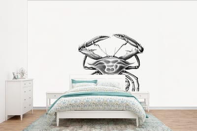 Behang - Fotobehang Ernst Haeckel - Vintage - Kunst - Krab - Breedte 295 cm x hoogte 220 cm