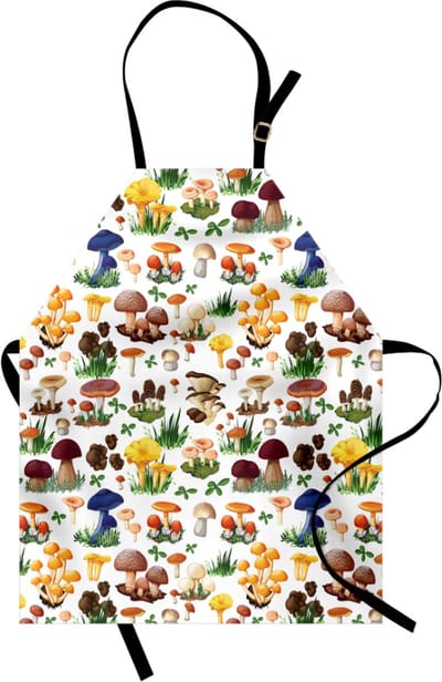 New Bed Natuur Paddenstoelen wilde natuurprint Waterdicht Schort voor Dagelijks en Professioneel Gebruik, 78x66cm