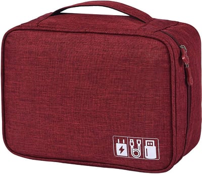 *** Kabel Organizer Tas - Opbergtas voor Kabels en Accessoires - Reistas voor het Opbergen van Elektronica - Organiser - Waterafstotend - van Heble® ***