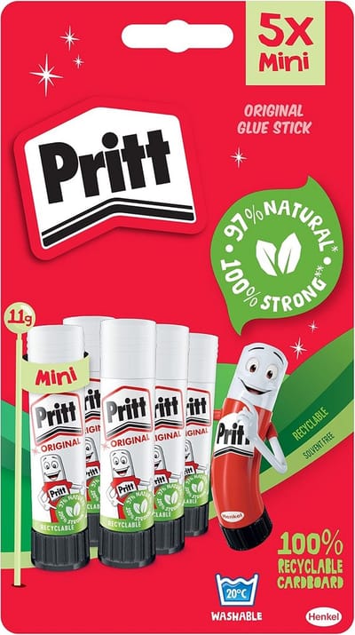 Lijmstift 11 g - 5 stuks voor kinderen en knutselprojecten