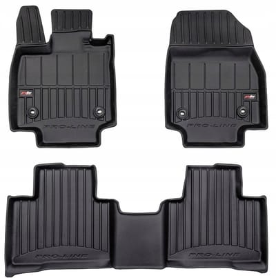 Frogum Elmasline - Automatten Set - Geschikt voor Lexus RX V (vanaf 2022) - 3D Kofferbak-stijl - Hoogwaardig TPE - 6cm Hoge Rand