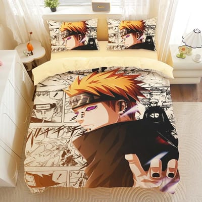 Anime Naruto Naruto Dekbedovertrek Kussensloop Eenpersoonsbed Slaapkamerdecoratie Thuis Kinderen Beddengoedset 135x200cm Jongen Meisje Cadeau 135x200cm
