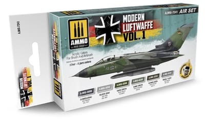 AMMO by Mig Jimenez Hobbyverf Acrylverf - MIG 7241 Modern Luftwaffe Vol 1 - Acryl Set Verf set - 6x17 ml