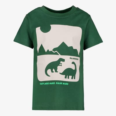 Unsigned jongens T-shirt met dino groen - Maat 92