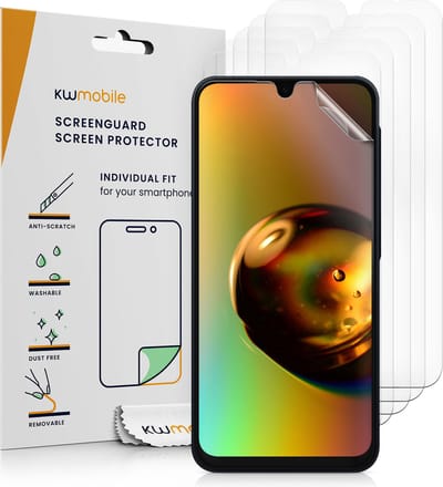 kwmobile 6x screenprotectors geschikt voor Samsung Galaxy A16 5G - beschermende folie voor smartphone