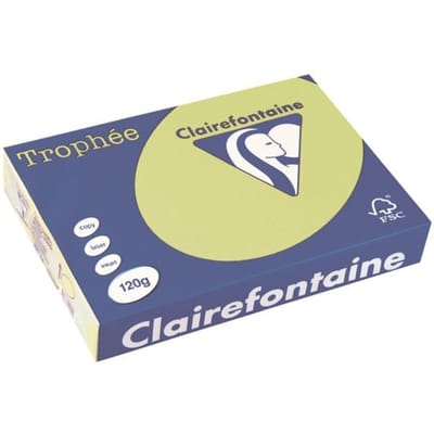 Clairefontaine Trophée Pastel, gekleurd papier, A4, 120 g, 250 vel, golfgroen