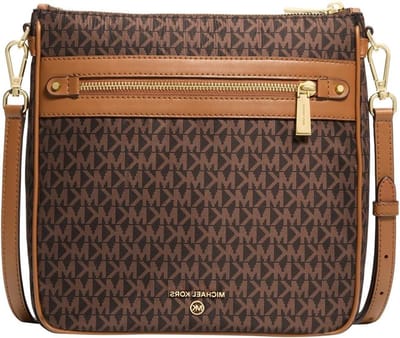 Crossbody Tas - Schoudertas Dames - Dagelijks Gebruik - Ritssluiting - 22 cm Breed - Bruin
