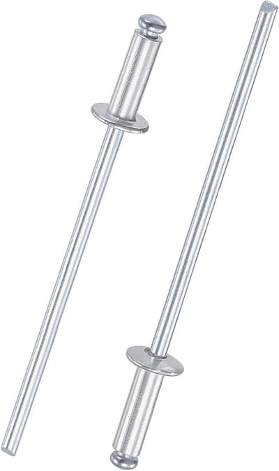 Dailygoods- Blindklinknagels Aluminium 2,4 mm x 6 mm - Popklinknagels - Corrosiebestendig - 120 Stuks - Voor Metalen Bevestiging - Lichtgewicht en Robuust - Popnagels