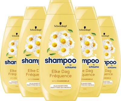Schwarzkopf Shampoo Elke Dag - Haarverzorging - Dagelijk Gebruik - Geeft Volume - Versterkt Het Haar - Voordeelverpakking - 5x 400ml