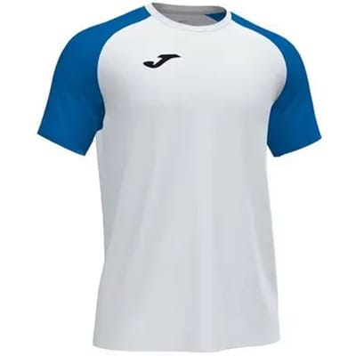 Joma Academy IV Shirt Korte Mouw Heren - Wit / Royal | Maat: S