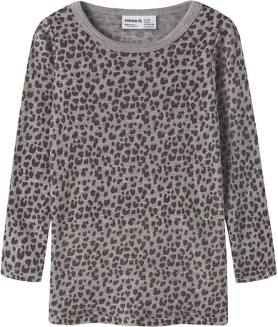 NAME IT - NMFWANG WOOL RIB LS TOP AOP - Meisjes - Lange mouwen shirts
