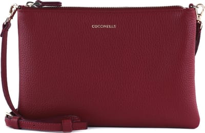 COCCINELLE Leren Schoudertas Best Crossbody Bag Sangria (rood)paars
