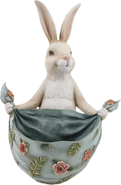 Clayre & Eef Beeld Konijn 25x25x36 cm Beige Polyresin Woonaccessoires