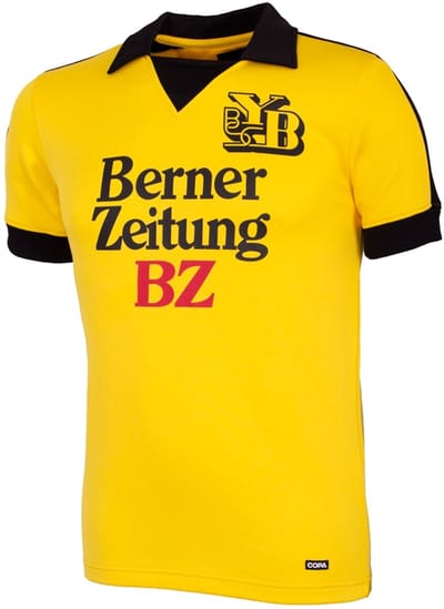 COPA - BSC Young Boys 1980/81 Retro Voetbalshirt - Heren - Geel - S
