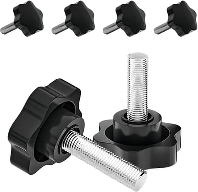 Set van 4 M6 x 16 mm Knurled Head Schroeven voor Meubels, Klussen en Reparaties