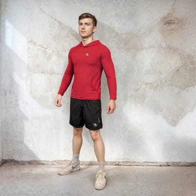 YV SPORT Korte sportbroek Stockholm - Fitness short - sport short - Voor intensieve work-outs - Reflecterende strips - Zakken met rits - Premium kwaliteit - Ademend en licht - Ook plus size - Sneldrogend - Sportkleding heren - Maat XXL