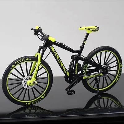 1:10 Mini Legering Fietsmodel Gegoten Metaal Vinger Racen Mountainbike Opvouwbare Fiets Ornamenten Collectie Speelgoed Voor Kinderen