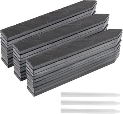 Set van 30 Weerbestendige Slate Platen voor Kruiden, Tuinborden, Plant Labels en Bloemsteunen - 15 x 2 cm