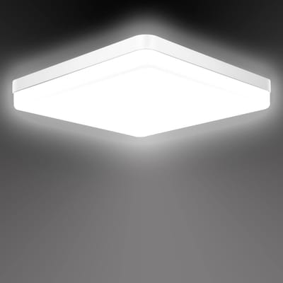 LED Plafondlamp Vierkant 36W Koel Wit IP54 - Waterdicht Plafondlicht voor Badkamer en Keuken