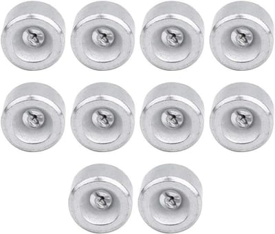 Kalibratie Gewicht - Meetgewicht Set - Nauwkeurig Meten - Met Haak en Ring - 10x 50g - Metaal