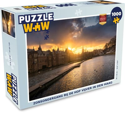 Puzzel Den Haag - Water - Zon - Legpuzzel - Puzzel 1000 stukjes volwassenen