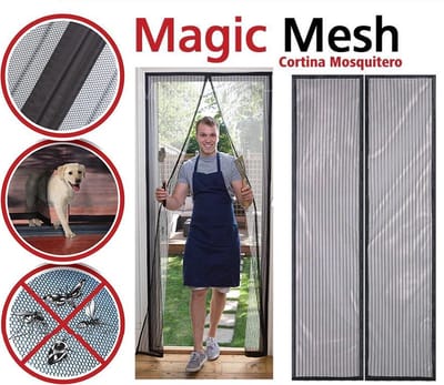 Deur gordijn - Hordeur - Anti-insecten - Magnetische vliegengordijn - (2x) 50x210 m