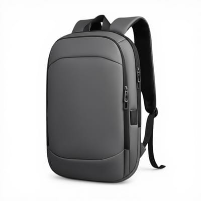 Laptop Rugzak 17.3 inch - Uitbreidbaar 8-18 cm - Waterafstotend - USB Oplaadpoort - Grijs