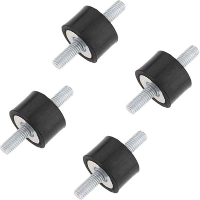 Dailygoods- Schokdemper Rubber - 4 Stuks M8 - Trillingsisolatie - Isolator Mount - Staal - Stabiliteit en buffer - Trillingsisolator