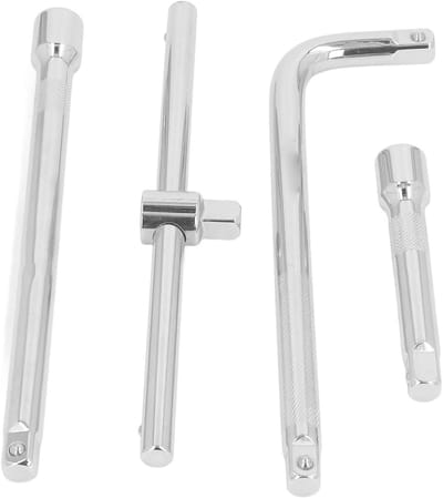 Verlengstuk Ratel - Dopsleutel Verlenger - Auto Onderhoud - Chroom Vanadium Staal - 1/2 Inch Connector - Zilver