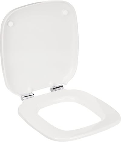 Toiletbril - Zitting Deksel - Badkamer Upgrade - Gedempte Sluiting - 47.5 x 39.5 cm - Wit
