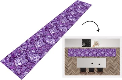 Keukenloper - Loper keuken - Kolibrie - Rozen - Paars - 300x50 cm - Keukenloper vinyl