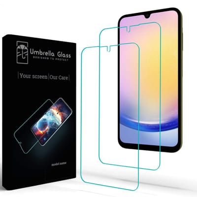 Umbrella Glass Screenprotector - Geschikt voor Samsung Galaxy A15 - 9H - 0,33 mm