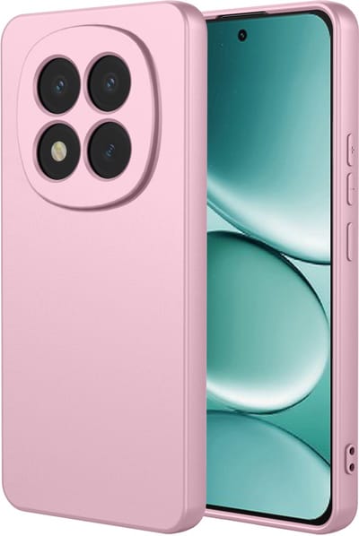 MobyDefend Hoesje - Geschikt voor Xiaomi Redmi Note 15 Pro 5G - Matte Siliconen Backcover - Licht Roze