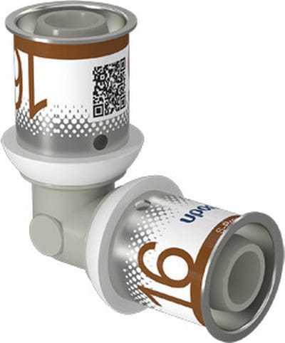 Uponor S-press Plus PPSU knie - 16 mm pers