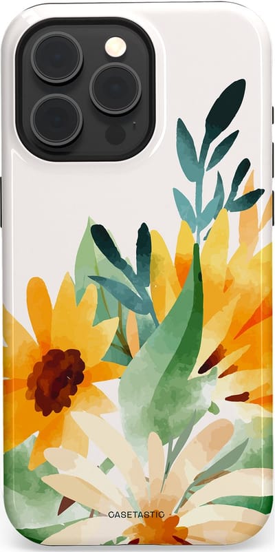 Casetastic Hoesje Geschikt voor Apple iPhone 15 Pro Max Magsafe - Stijlvolle Beschermende Duo-layer Case - Zomergloed