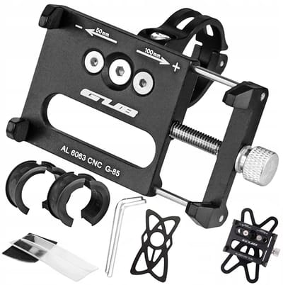GUB G85 - Fiets Telefoonhouder - Aluminium - Zwart